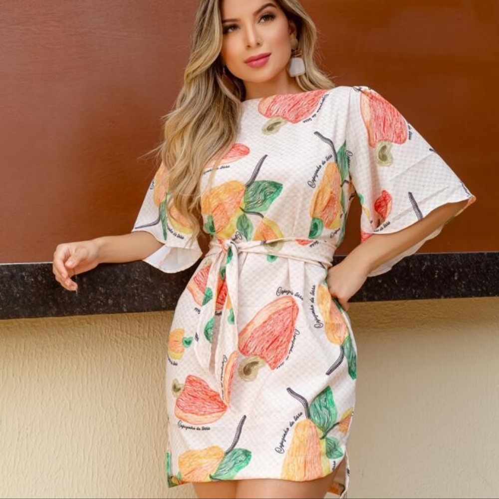Caju Self Tie Tunic Dress - Picture 1 of 2